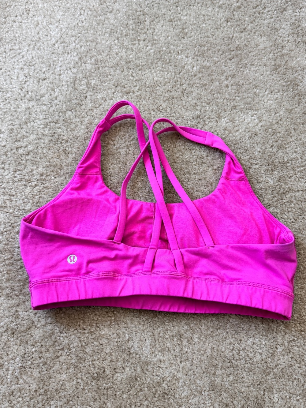 lululemon athletica Hot Pink Strappy Sports Bra - Picture 2 of 3